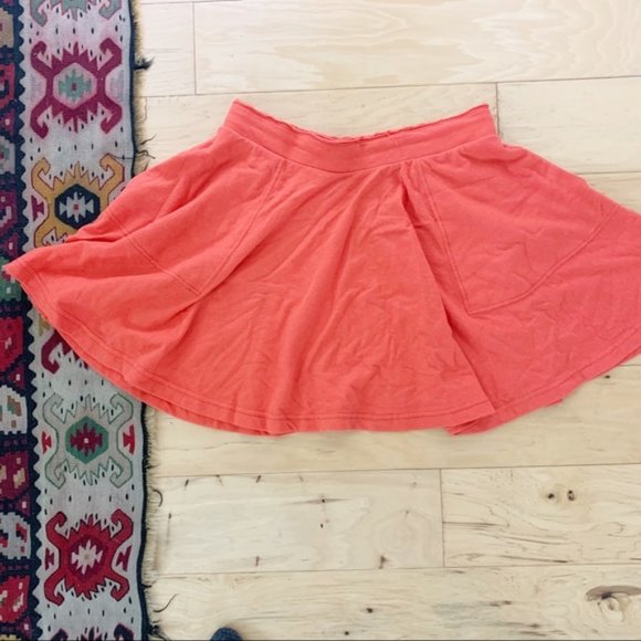 Free People We The Free Skater Baby Orange Skirt Flare Small - Picture 3 of 8